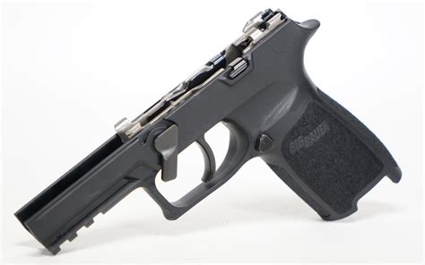 Install your P320 firing control unit into this Grip Module Assembly to convert to a P320 XSERIES Carry chambered in 9mm,. . Sig p320 frame swap